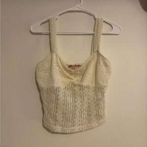 Elegant Cream Lace Camisole